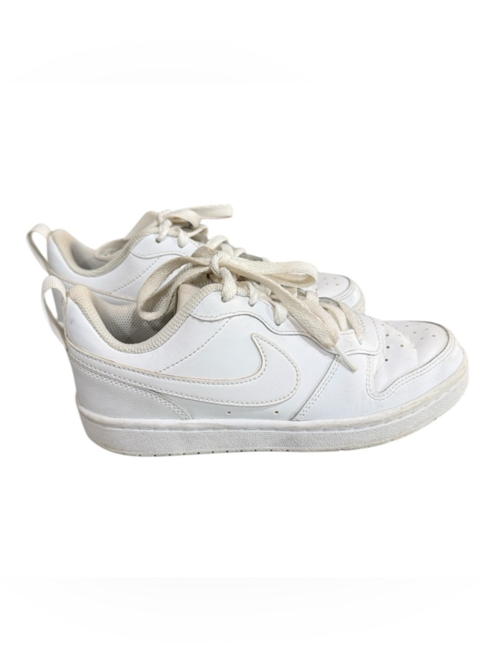 Nike Court Borough Low Top 2 Big Kids Sneaker Shoes White Sz Y4